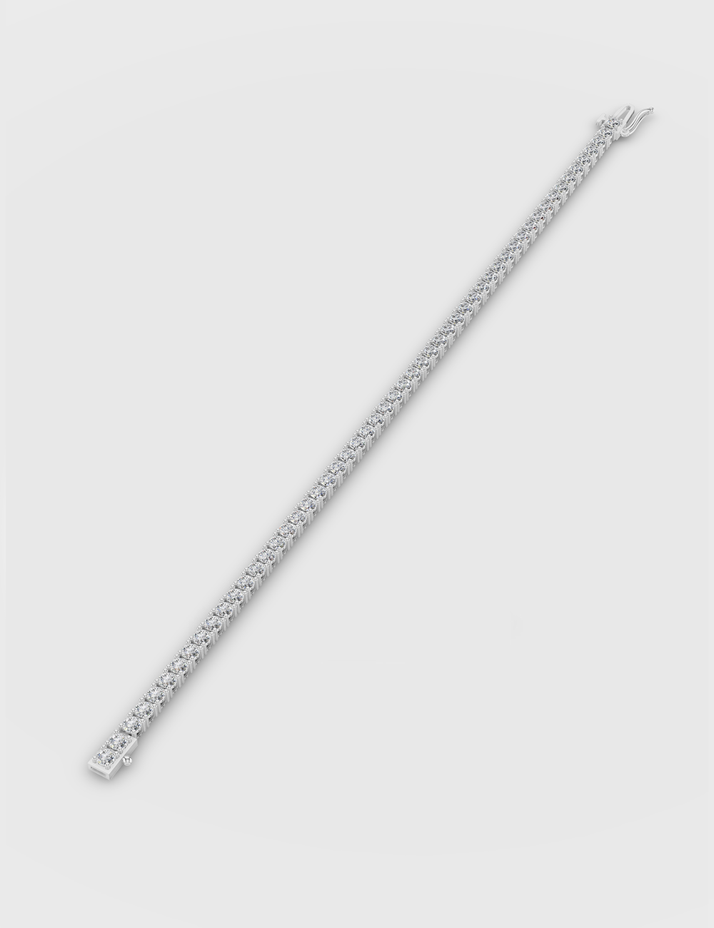 Dazzling Lab Grown Diamond Bracelet 5.2 Carat FG-VVS, White Gold, large, image 2