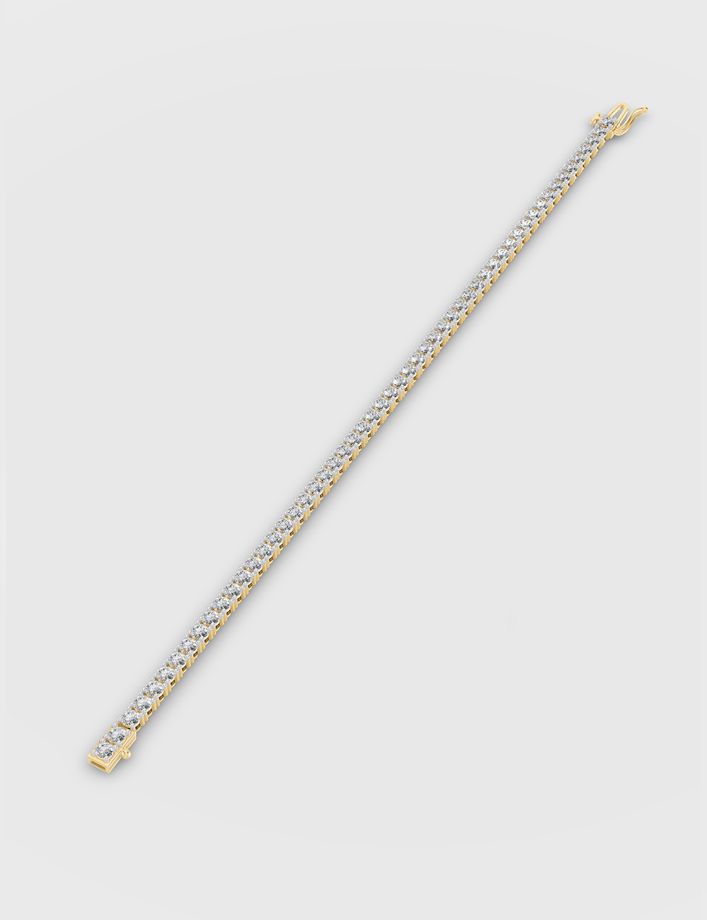 Dazzling Diamond Bracelet 5.2 Carat FG-VVS, Yellow Gold, large, image 2