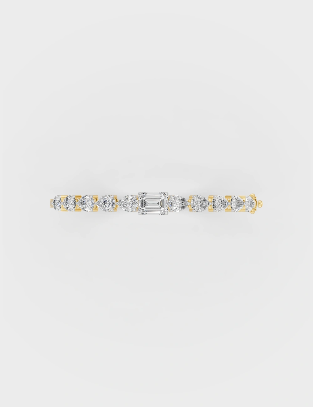 Graceflow Diamond Bracelet 4.1 Carat FG-VVS, Yellow Gold, large, image 3