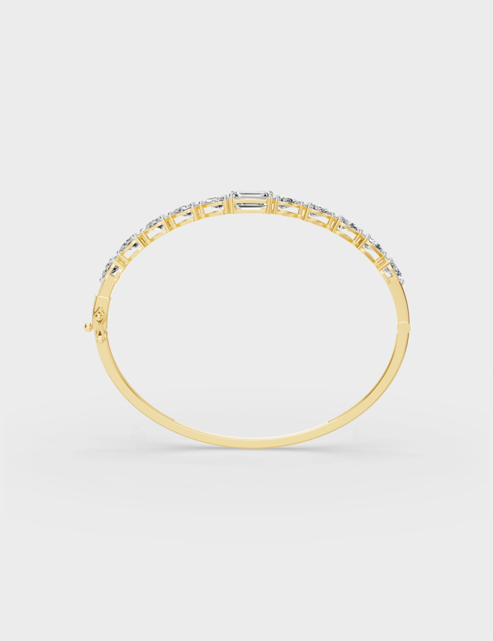 Graceflow Diamond Bracelet 4.1 Carat FG-VVS, Yellow Gold, large, image 4