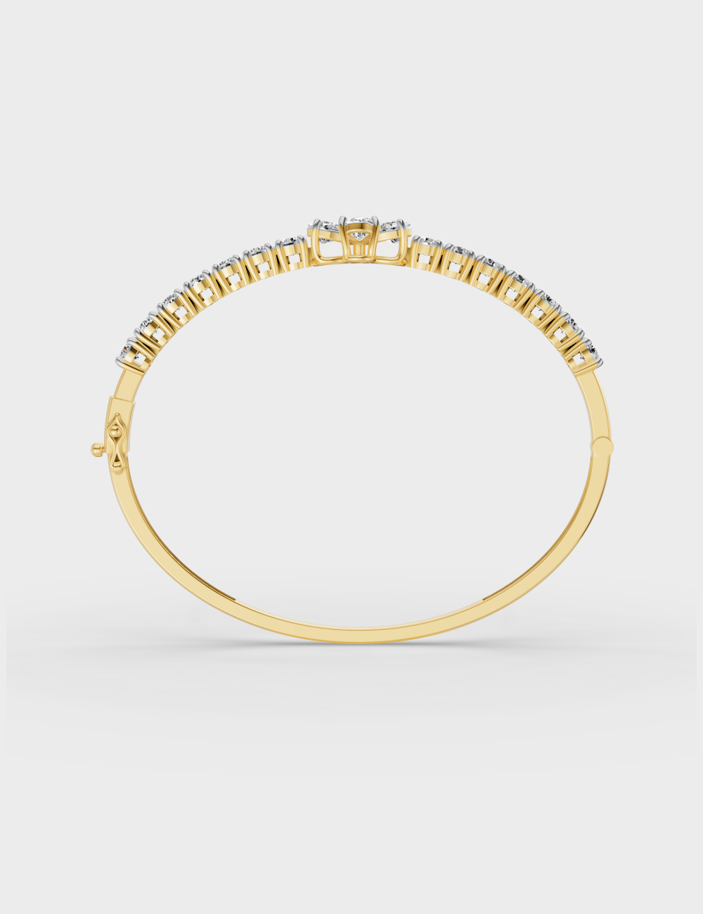 Timeless Floral Bracelet 2.86 carat FG-VVS, Yellow Gold, large, image 6