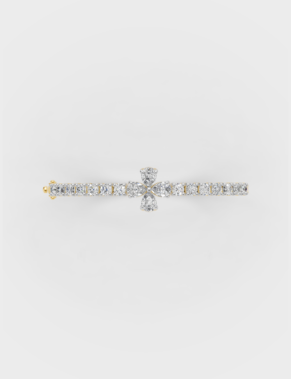 Timeless Floral Bracelet 2.86 carat FG-VVS, Yellow Gold, large, image 5