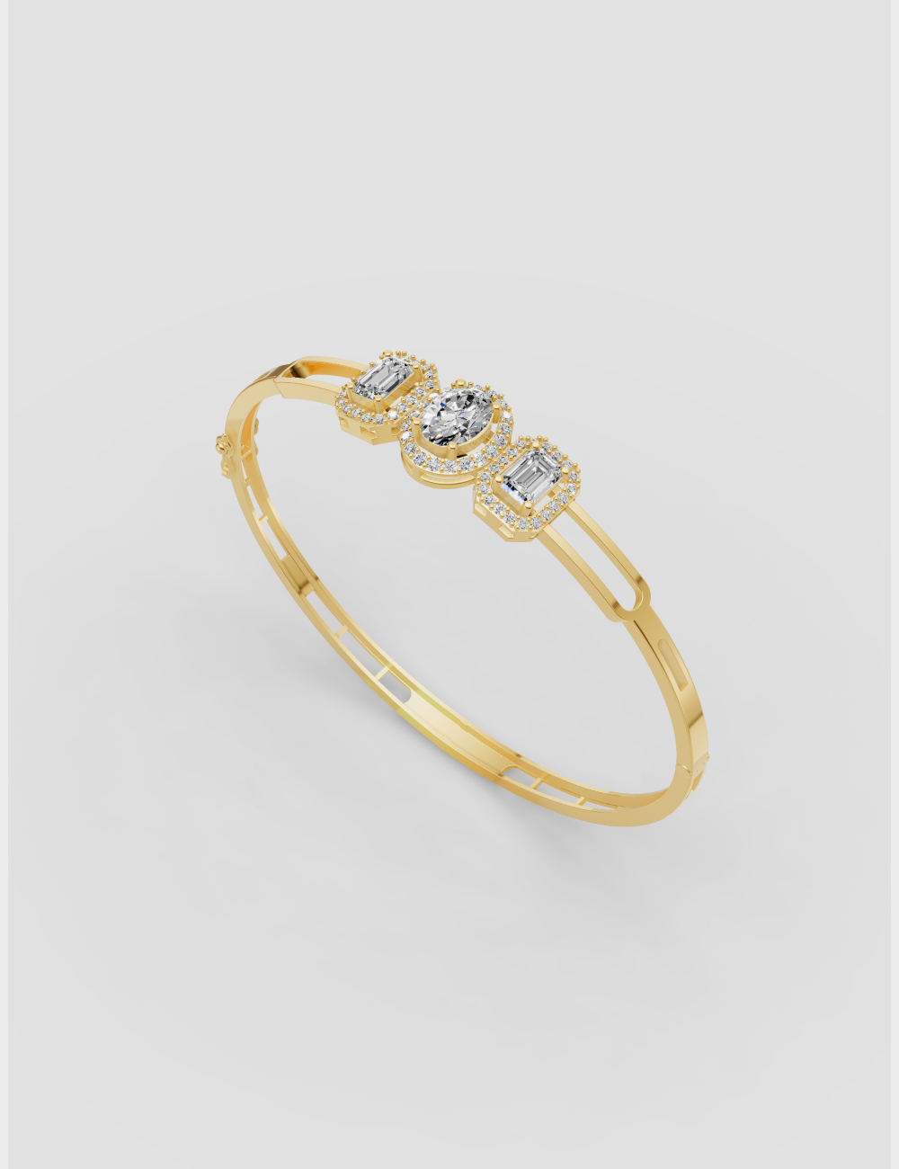 Celestial Sparkle Bracelet 2.11 carat FG-VVS, Yellow Gold, large, image 2