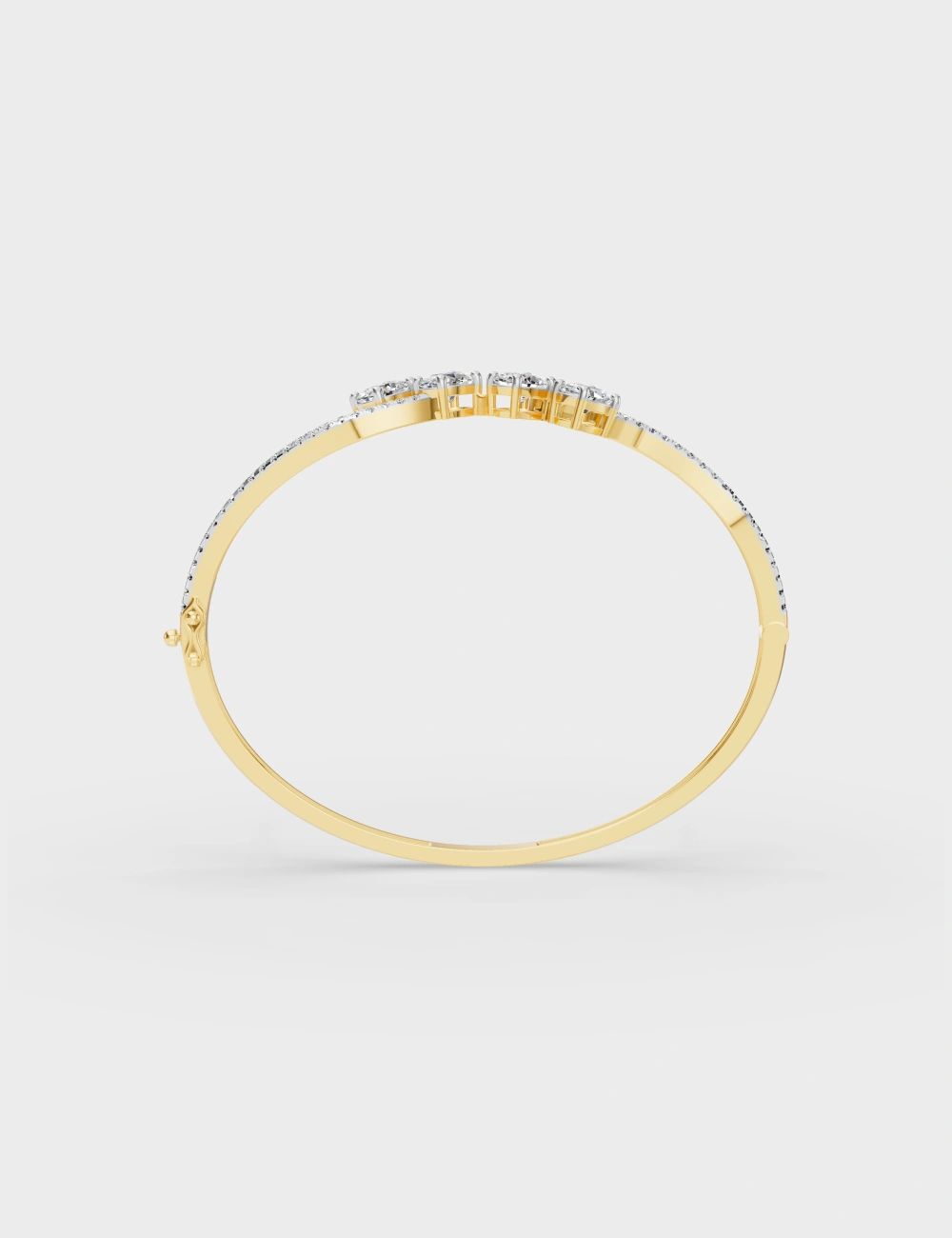 Celeste Curve Lab Grown Diamond Bracelet 2.3 Carat FG-VVS, Yellow Gold, large, image 3