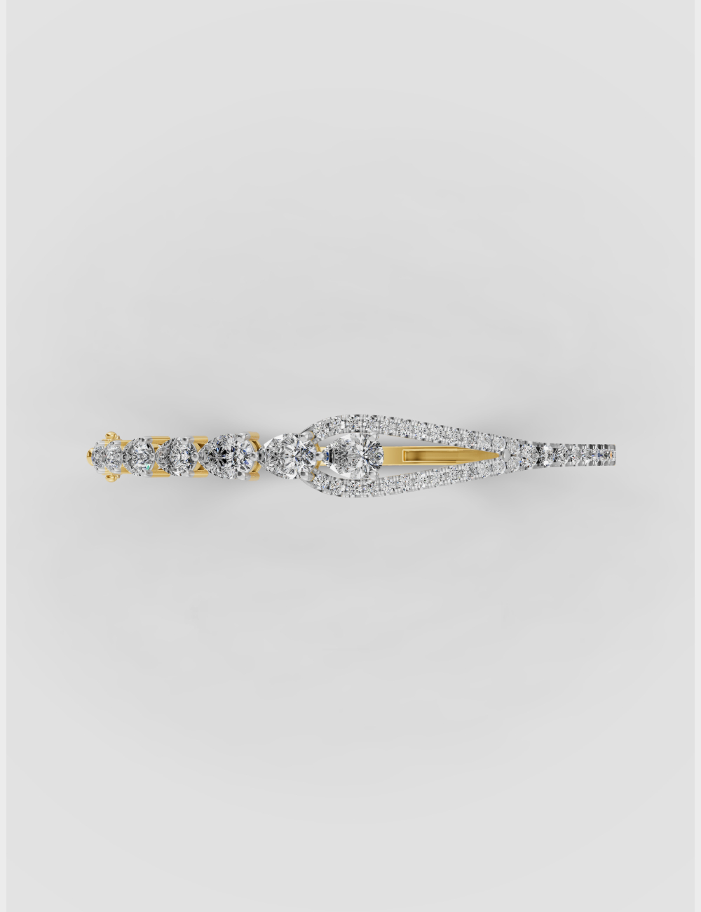 Peary Glow Bracelet 2.92 carat FG-VVS, Yellow Gold, large, image 5