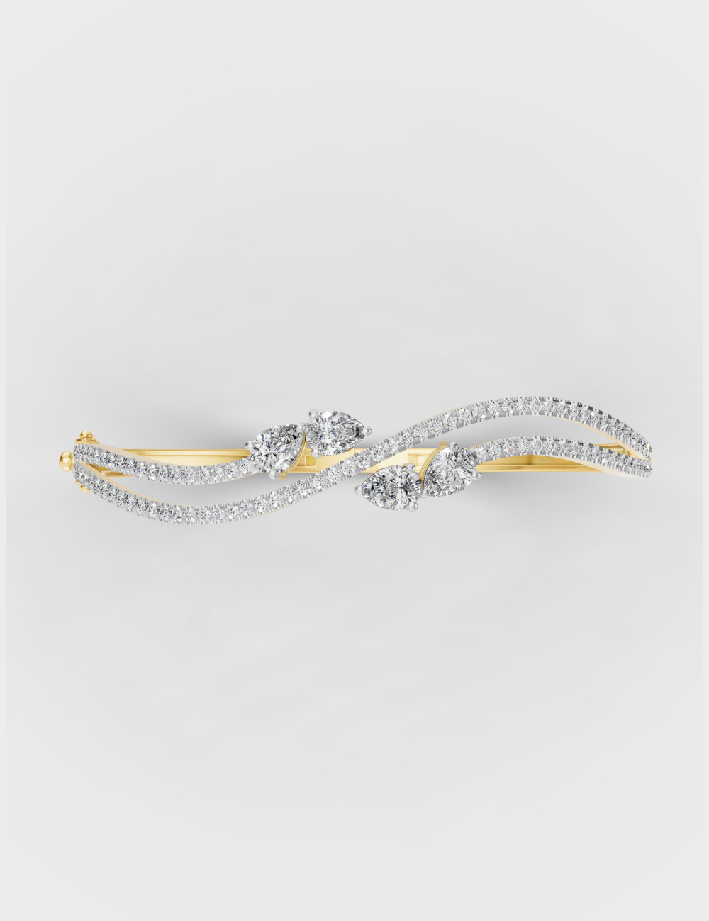 Appealing Twisted Bracelet 2 carat FG-VVS, Yellow Gold, large, image 5