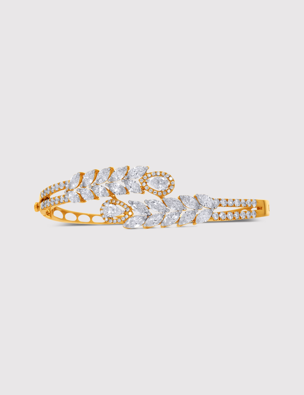 Spotlight Vine Diamond Bracelet 6.35 carat FG-VVS, Yellow Gold, large, image 2