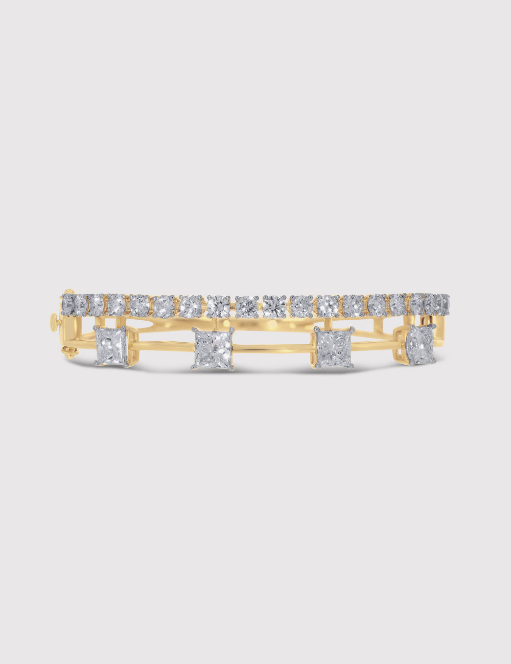 Radiant Fusion Diamond Bracelet 7.61 carat FG-VVS, Yellow Gold, large, image 2