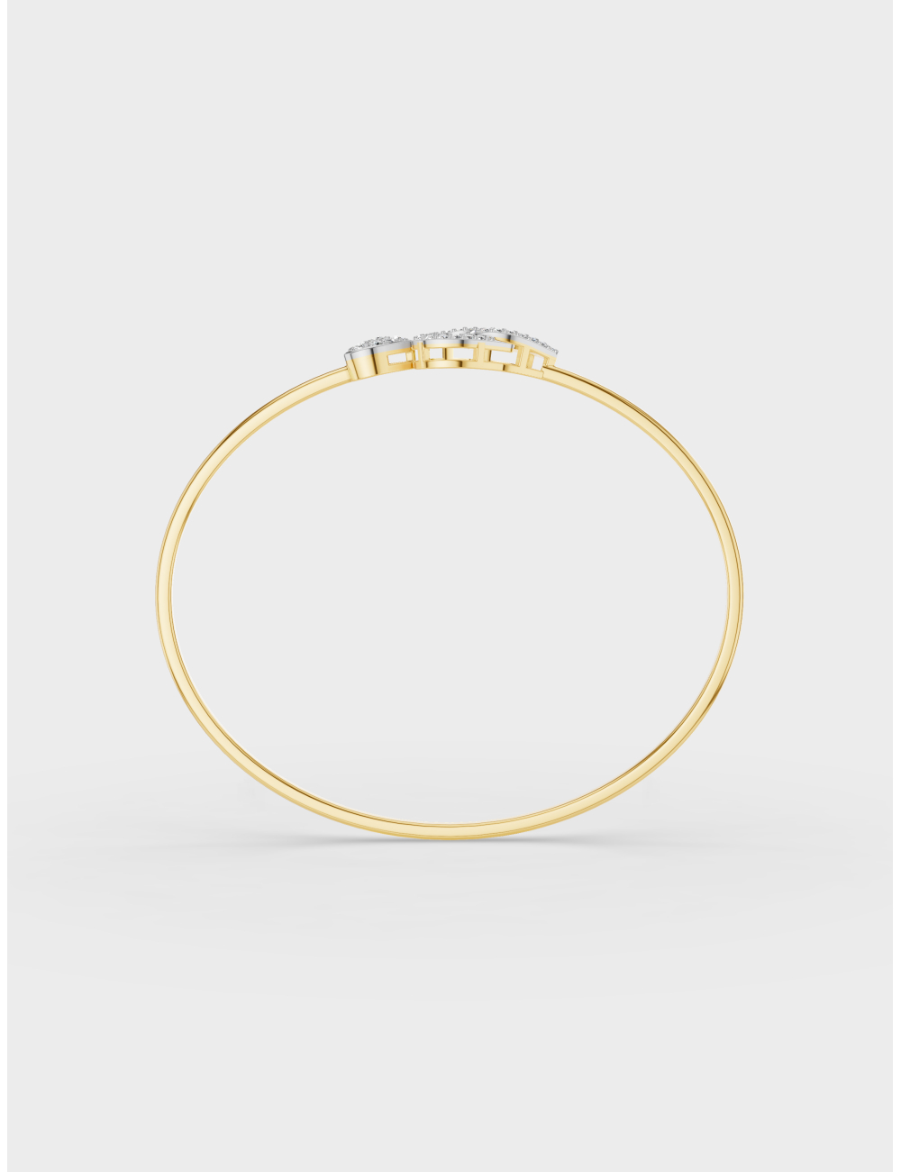 Heartfelt Glam Diamond Bracelet 37 cent FG-VVS, Yellow Gold, large, image 3