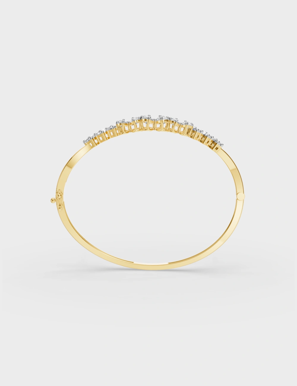 Pear Blossom Diamond Bracelet 3.4 Carat FG-VVS, Yellow Gold, large, image 3