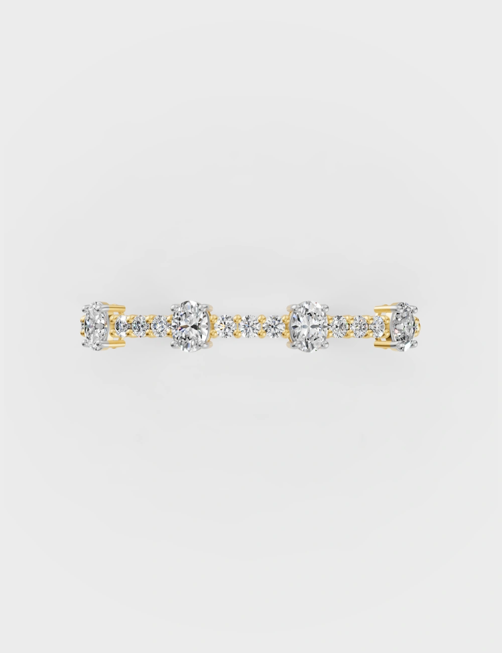 Lumina Diamond Bracelet 5 Carat FG-VVS, Yellow Gold, large, image 2