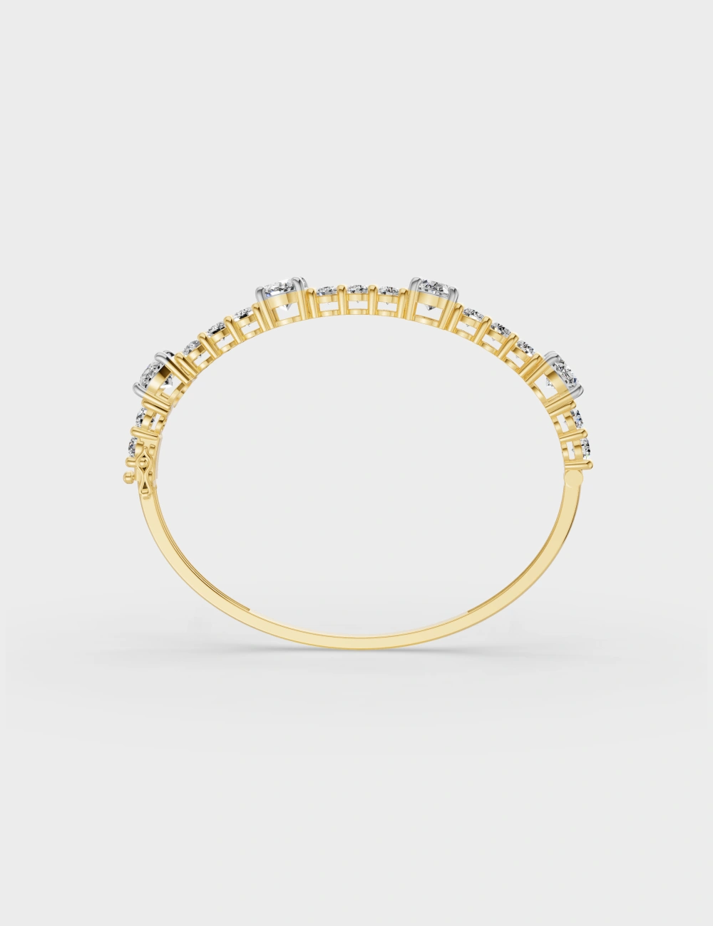 Lumina Diamond Bracelet 5 Carat FG-VVS, Yellow Gold, large, image 3