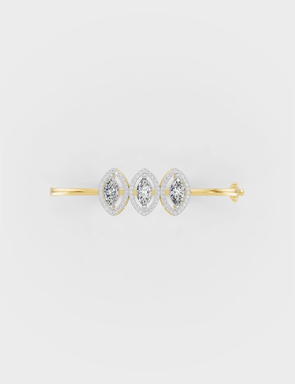 Eterna Diamond Bracelet 2.6 Carat FG-VVS, Yellow Gold, large, image 2