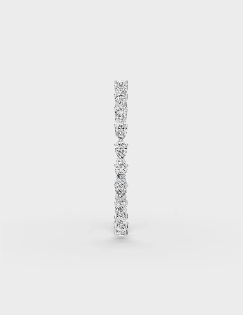 Velar&eacute; Classic Lab Grown Diamond Bracelet 6.71 Carat FG-VVS, White Gold, large, image 4