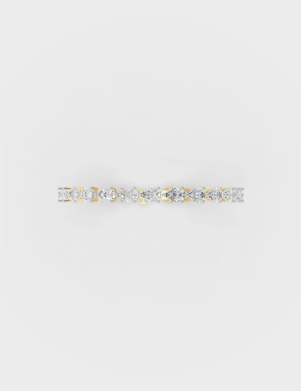 Velar&eacute; Classic Diamond Bracelet 6.71 Carat FG-VVS, Yellow Gold, large, image 2