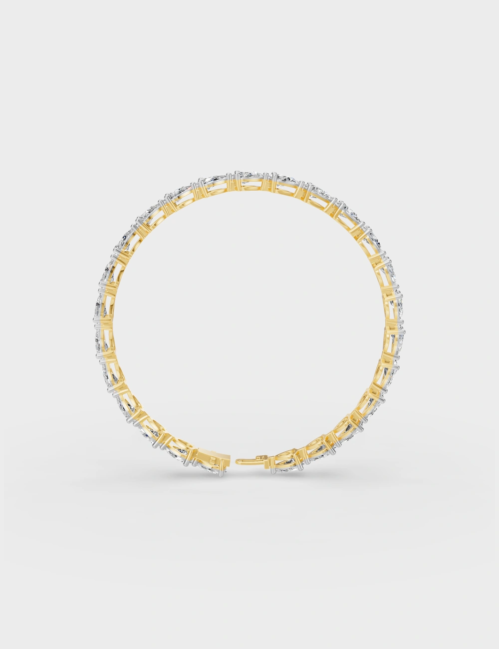 Velar&eacute; Classic Diamond Bracelet 6.71 Carat FG-VVS, Yellow Gold, large, image 3