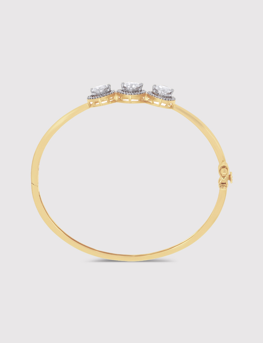 Celeste Pear-Cut Diamond Bracelet 3.37 carat FG-VVS, Yellow Gold, large, image 3