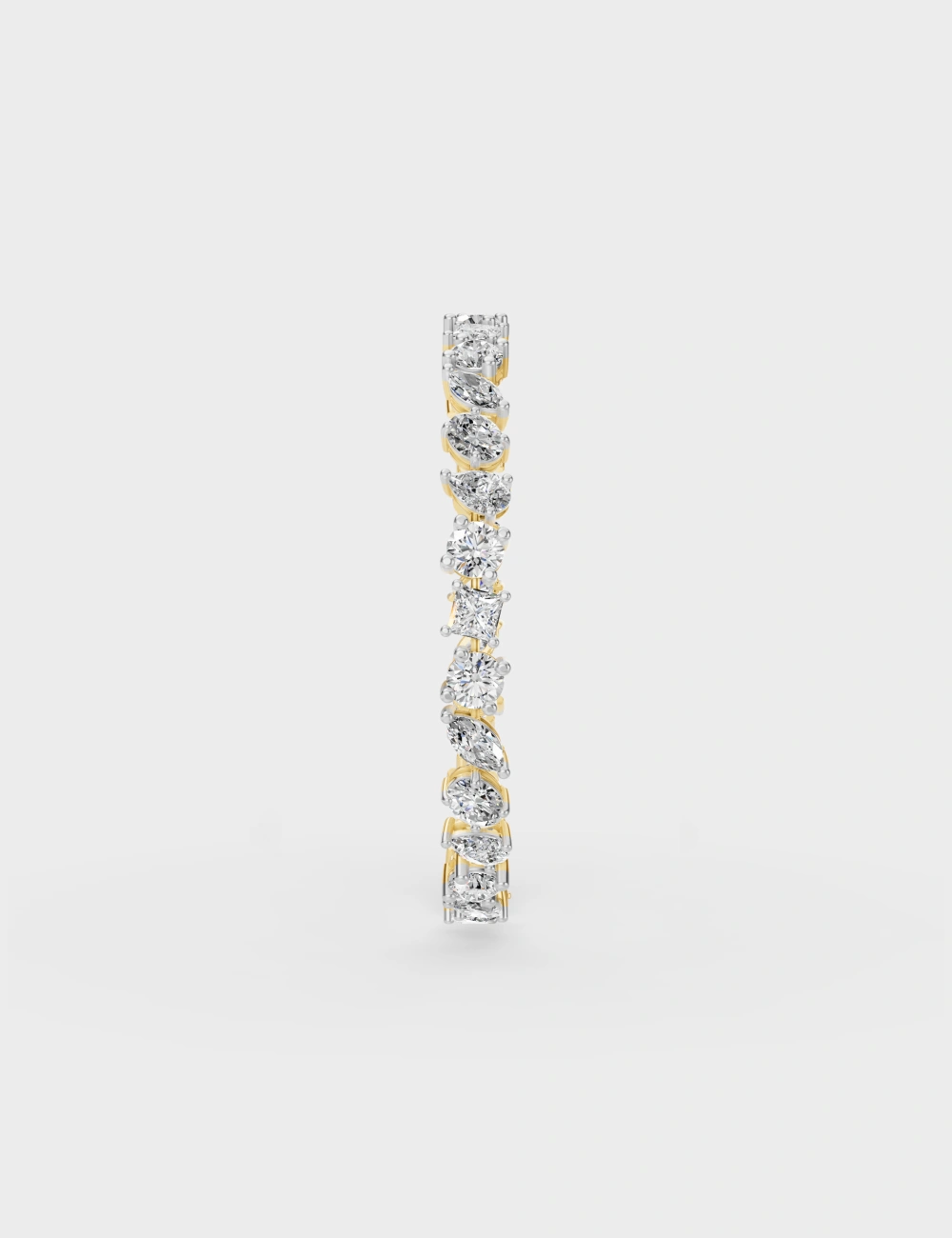 Sparkling Halo Diamond Bracelet 14.3 Carat FG-VVS, Yellow Gold, large, image 2