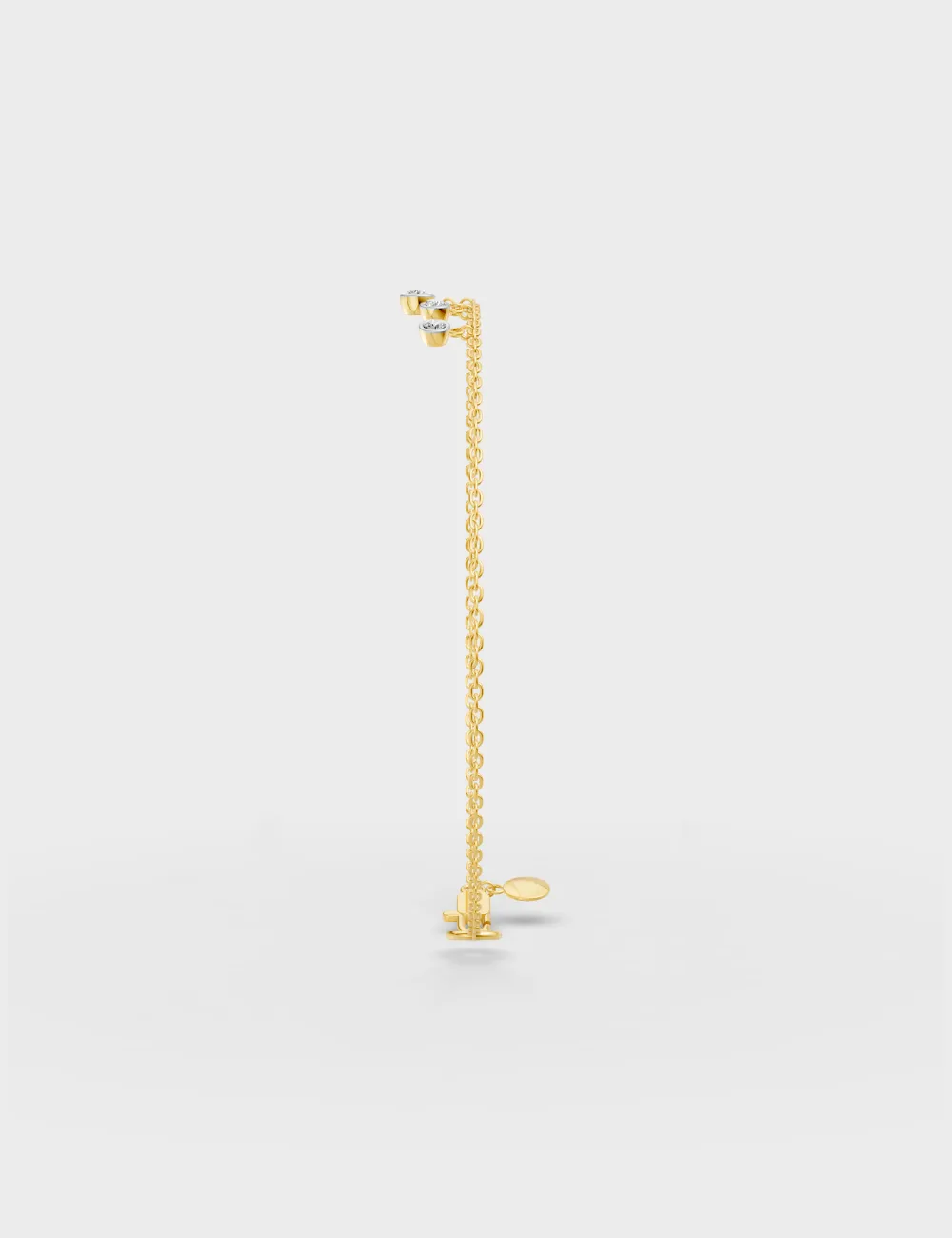 Gleam Trail Diamond Bracelet 1.01 carat FG-VVS, Yellow Gold, large, image 3