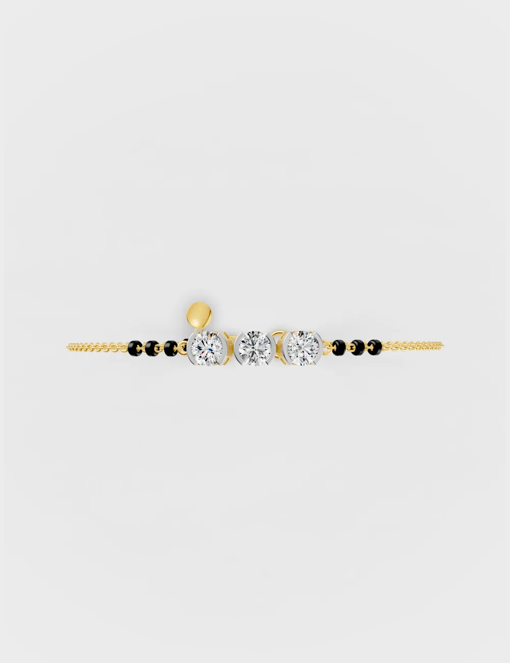 Trinity Gleam Diamond Bracelet 1.49 carat FG-VVS, Yellow Gold, large, image 4