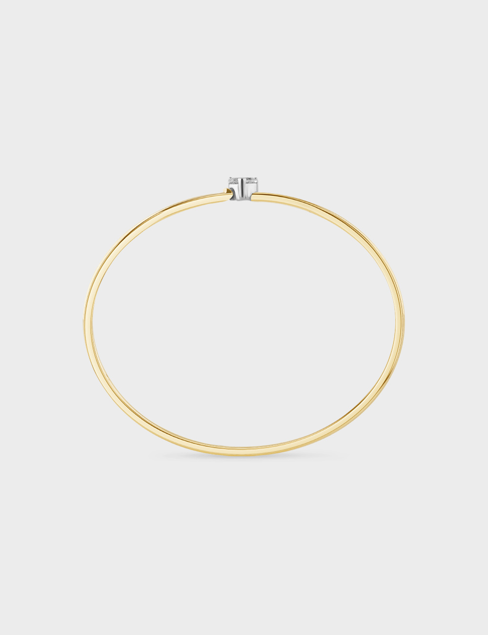 Floating Heart Diamond Bracelet 0.54 cent FG-VVS, Yellow Gold, large, image 3