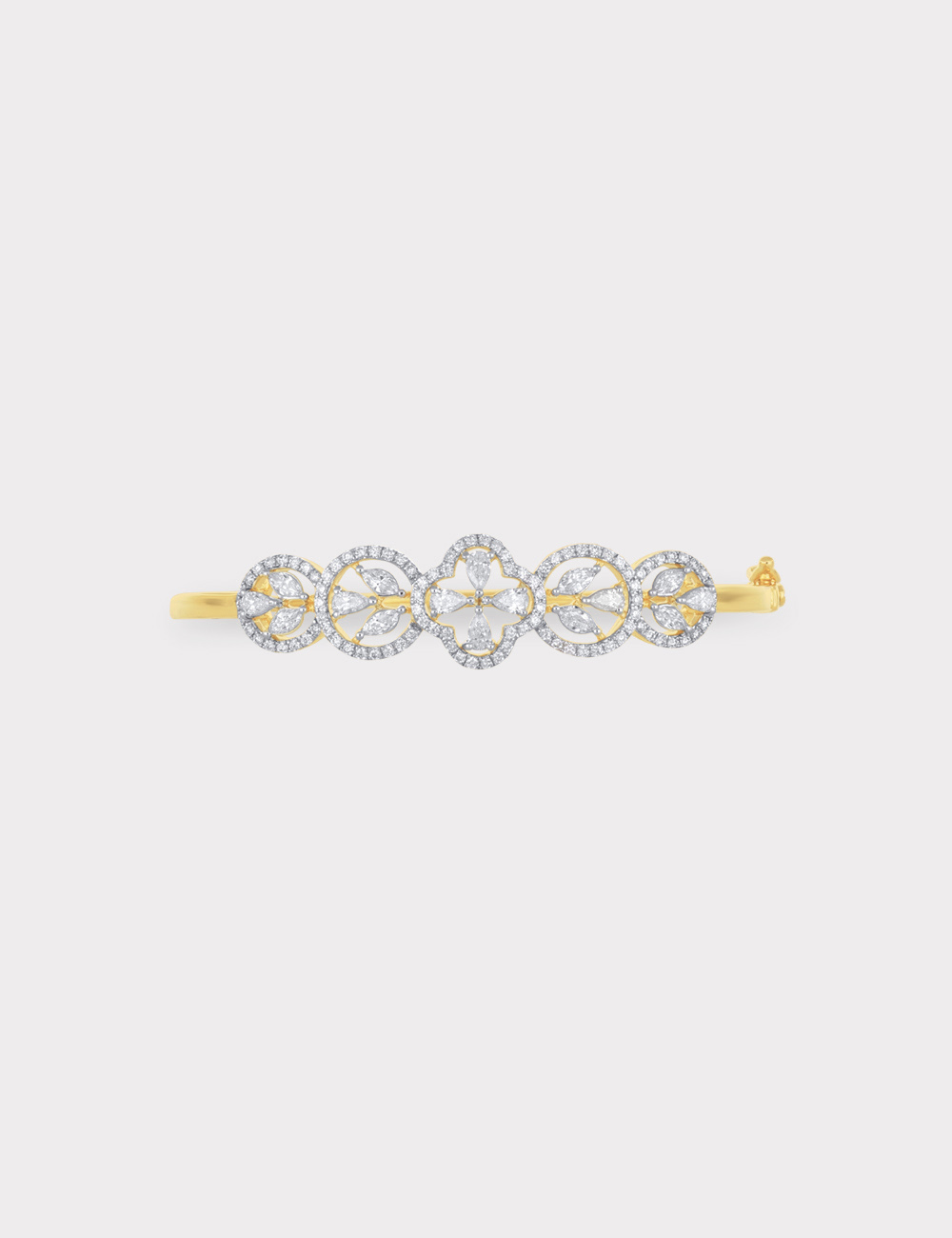 Ethereal Cluster Lab Grown Diamond Bracelet 1.85 Carat FG-VVS, Yellow Gold, large, image 2