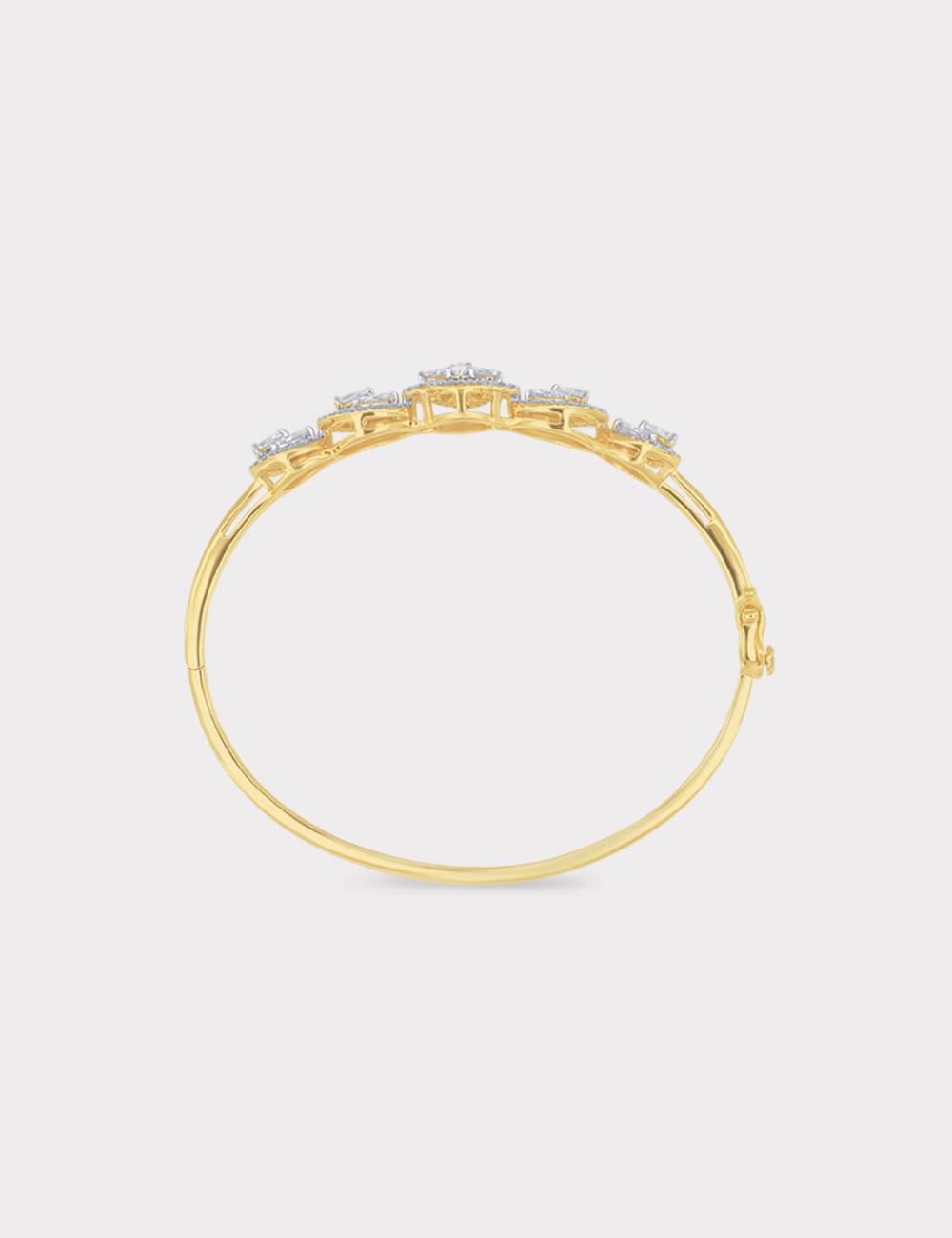Ethereal Cluster Lab Grown Diamond Bracelet 1.85 Carat FG-VVS, Yellow Gold, large, image 3