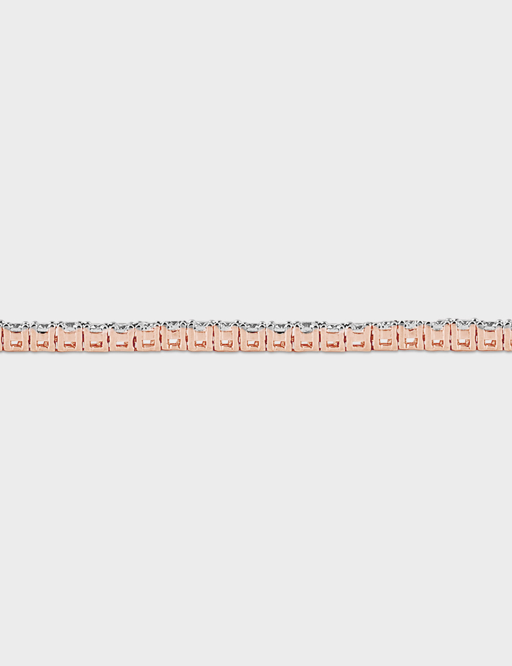 Seamless Spark Diamond Bracelet 3.43 carat FG-VVS, Rose Gold, large, image 3