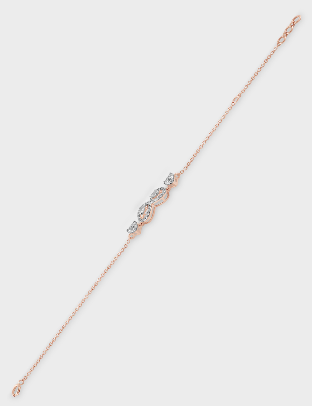 Infinite Line Diamond Bracelet 1.07 carat FG-VVS, Rose Gold, large, image 3