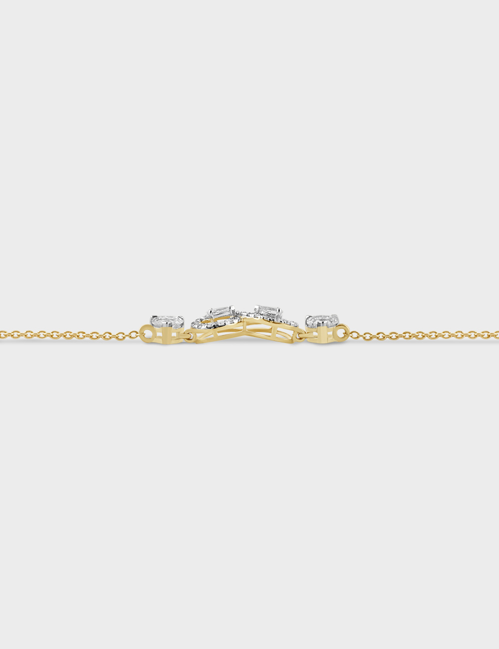 Infinite Line Diamond Bracelet 1.07 carat FG-VVS, Yellow Gold, large, image 4