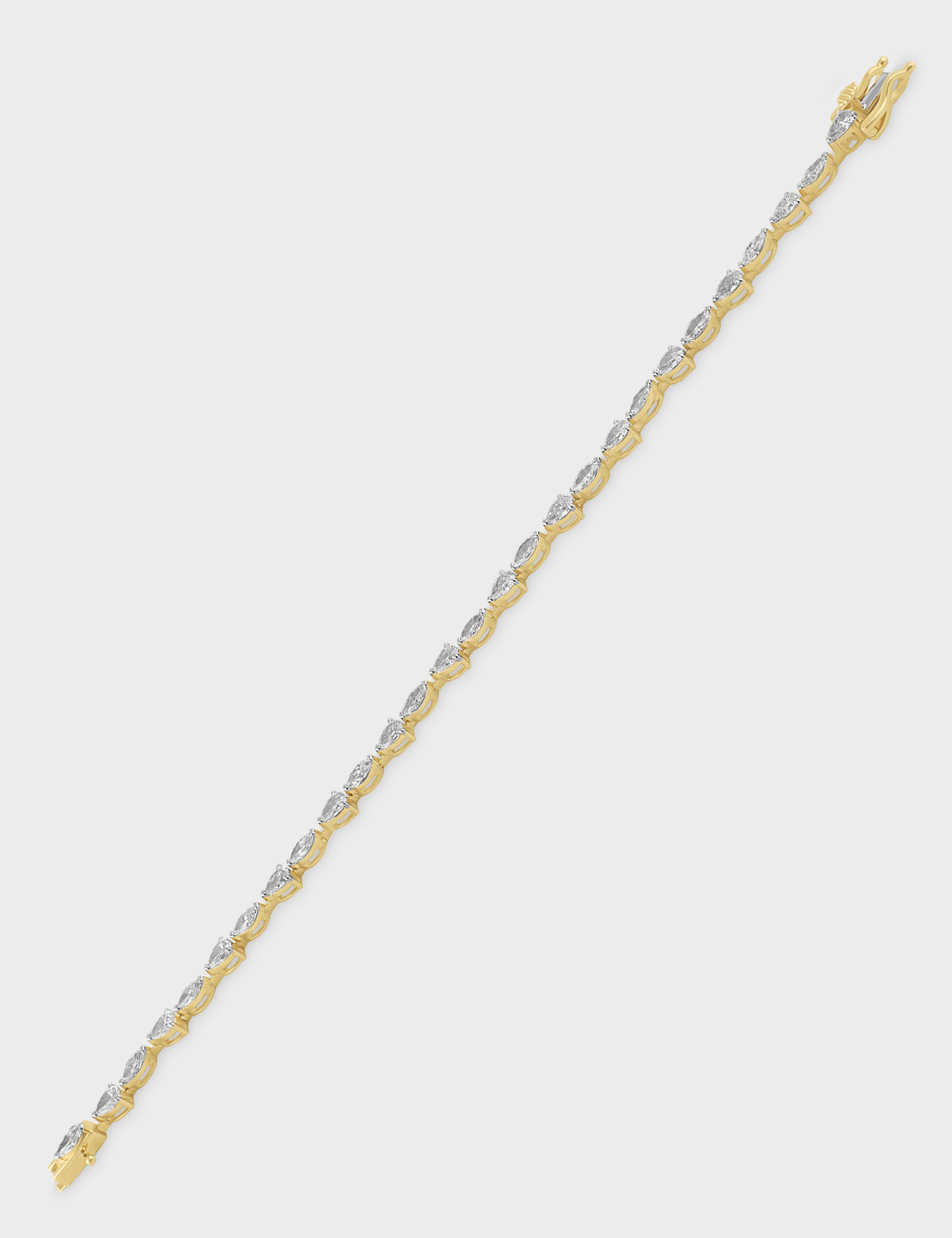 Sleek Rhythm Diamond Bracelet 3.76 carat FG-VVS, Yellow Gold, large, image 3