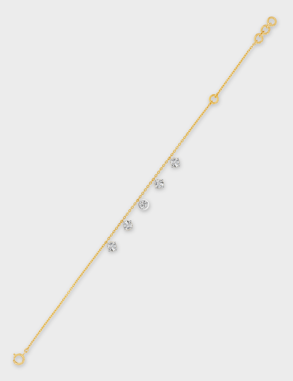 Power Silhouette Diamond Bracelet 0.96 cent FG-VVS, Yellow Gold, large, image 3