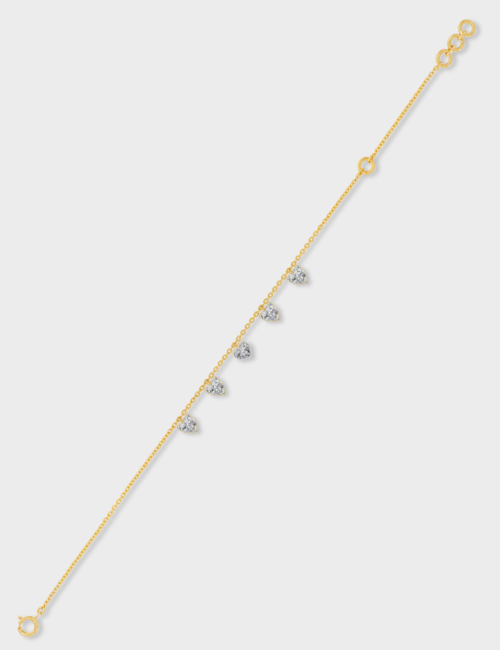 Hearts in Harmony Diamond Bracelet 0.99 cent FG-VVS, Yellow Gold, large, image 3