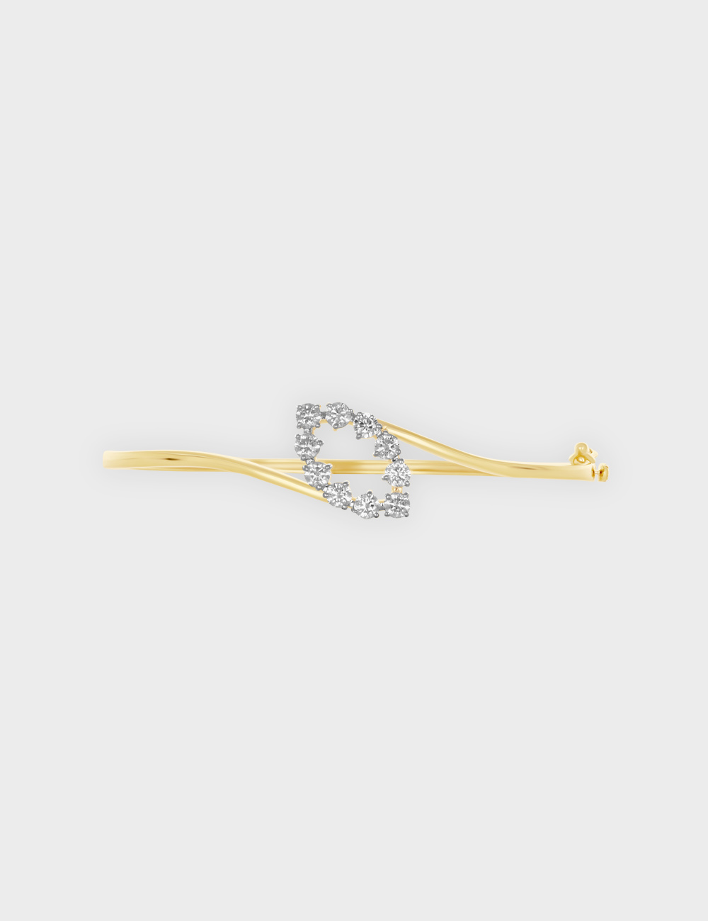 Minimal Frame Diamond Bracelet 1.12 carat FG-VVS, Yellow Gold, large, image 2