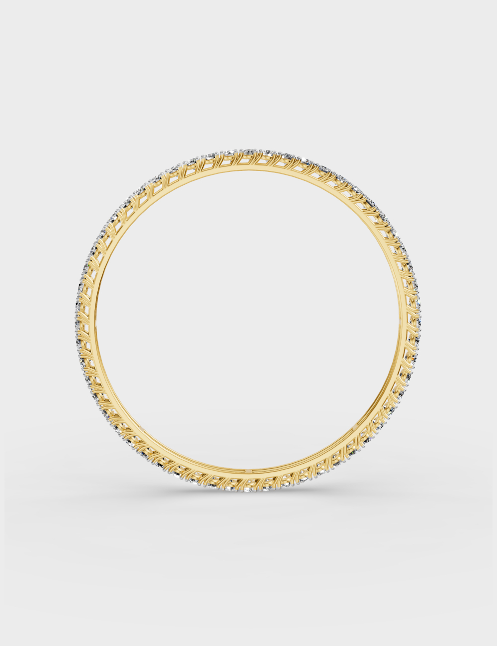 Timeless Statement Bangle 10.5 carat FG-VVS, Yellow Gold, large, image 3