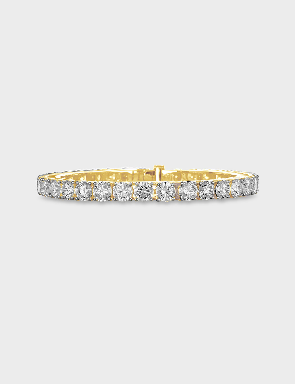 Lustrous Row Diamond Churi 26.08 carat FG-VVS, Yellow Gold, large, image 3