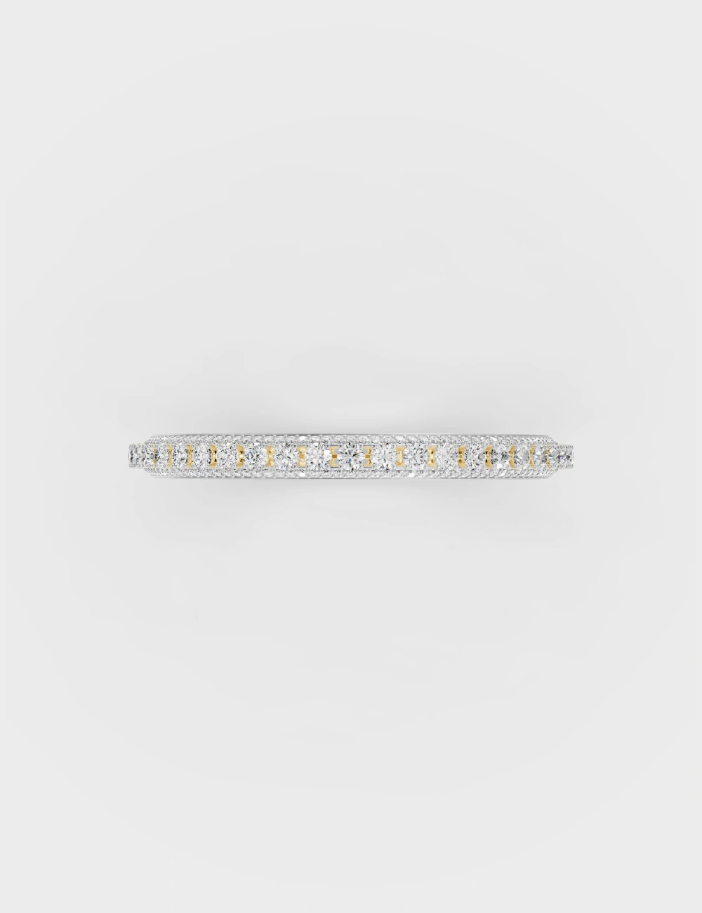 Nocturne Diamond Bangle 20 Carat FG-VVS, Yellow Gold, large, image 3