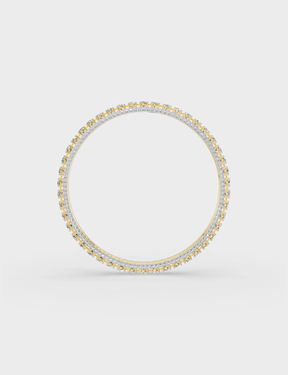 Nocturne Diamond Bangle 20 Carat FG-VVS, Yellow Gold, large, image 4