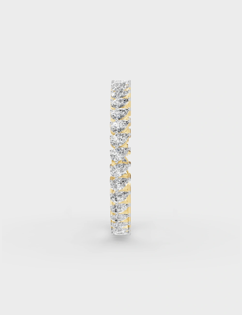 Dewdrop Diamond Bangle 19.5 Carat FG-VVS, Yellow Gold, large, image 2