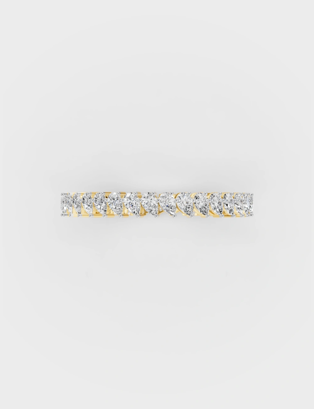 Dewdrop Diamond Bangle 19.5 Carat FG-VVS, Yellow Gold, large, image 3