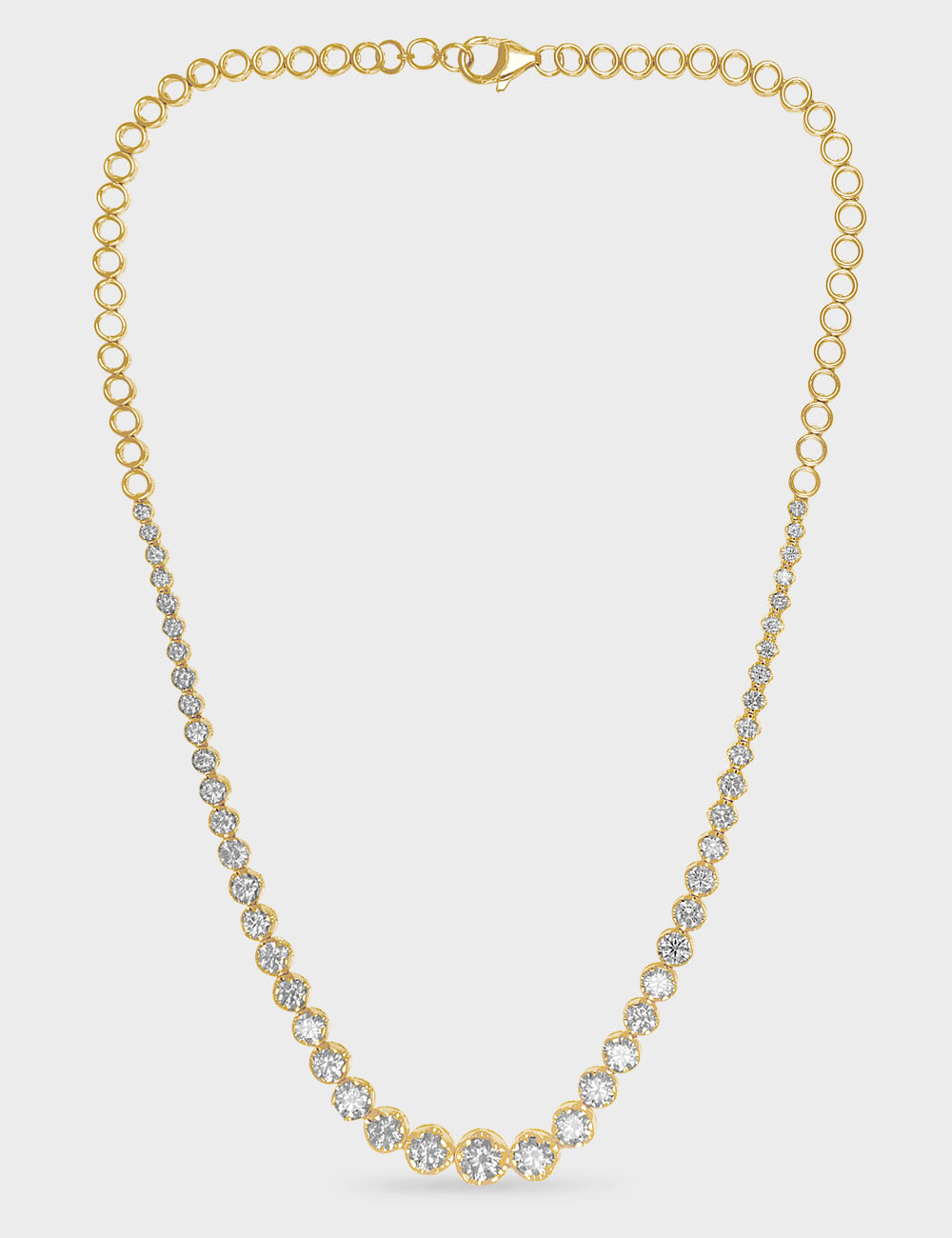 Urban Luxe Diamond Necklace 9.25 carat FG-VVS, Yellow Gold, large, image 2