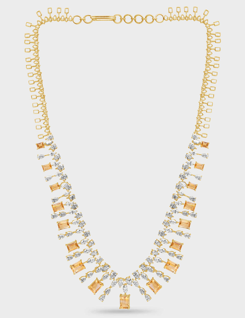 Sunflare Glow Diamond Necklace 10.04 carat FG-VVS, Yellow Gold, large, image 2