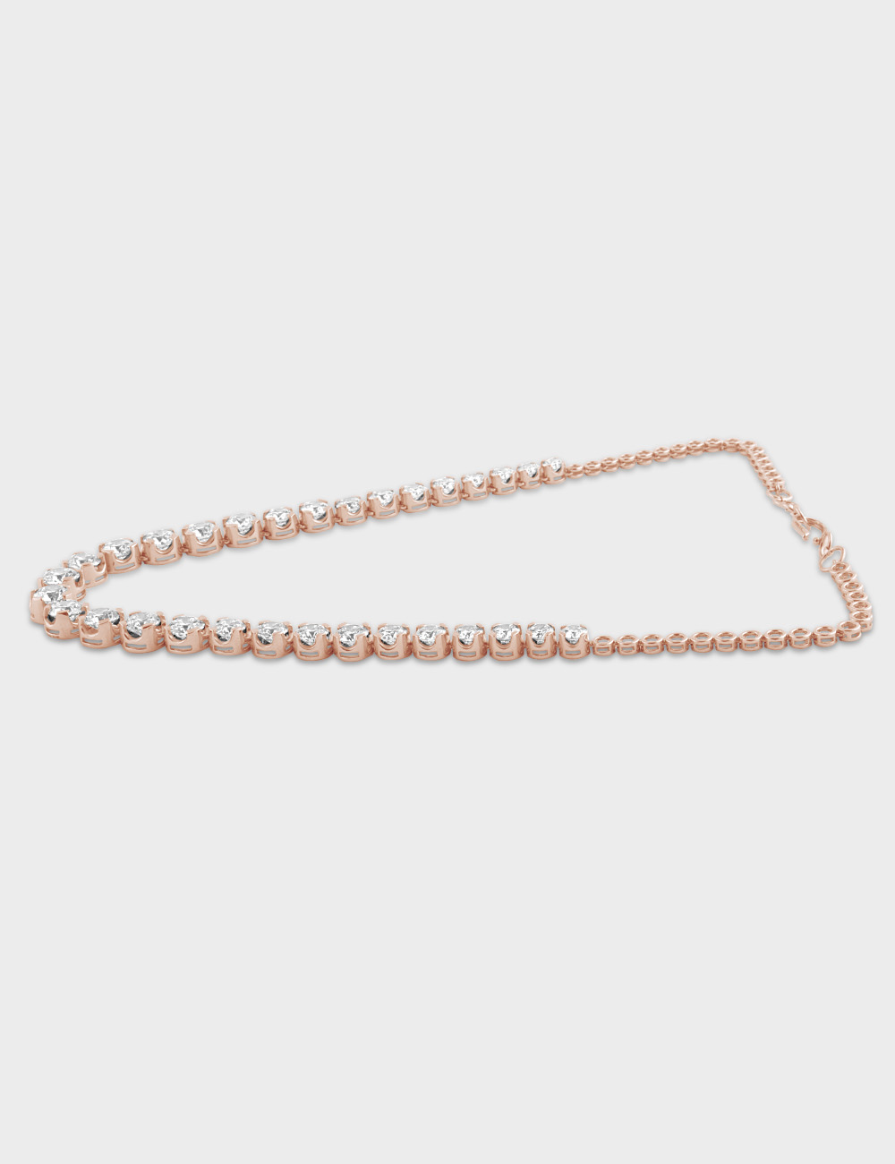 Luminous Line Diamond Necklace 33.56 carat FG-VVS, Rose Gold, large, image 4