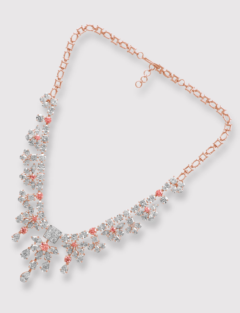 Lumina Regalia Diamond Necklace 41.28 carat FG-VVS, Rose Gold, large, image 3