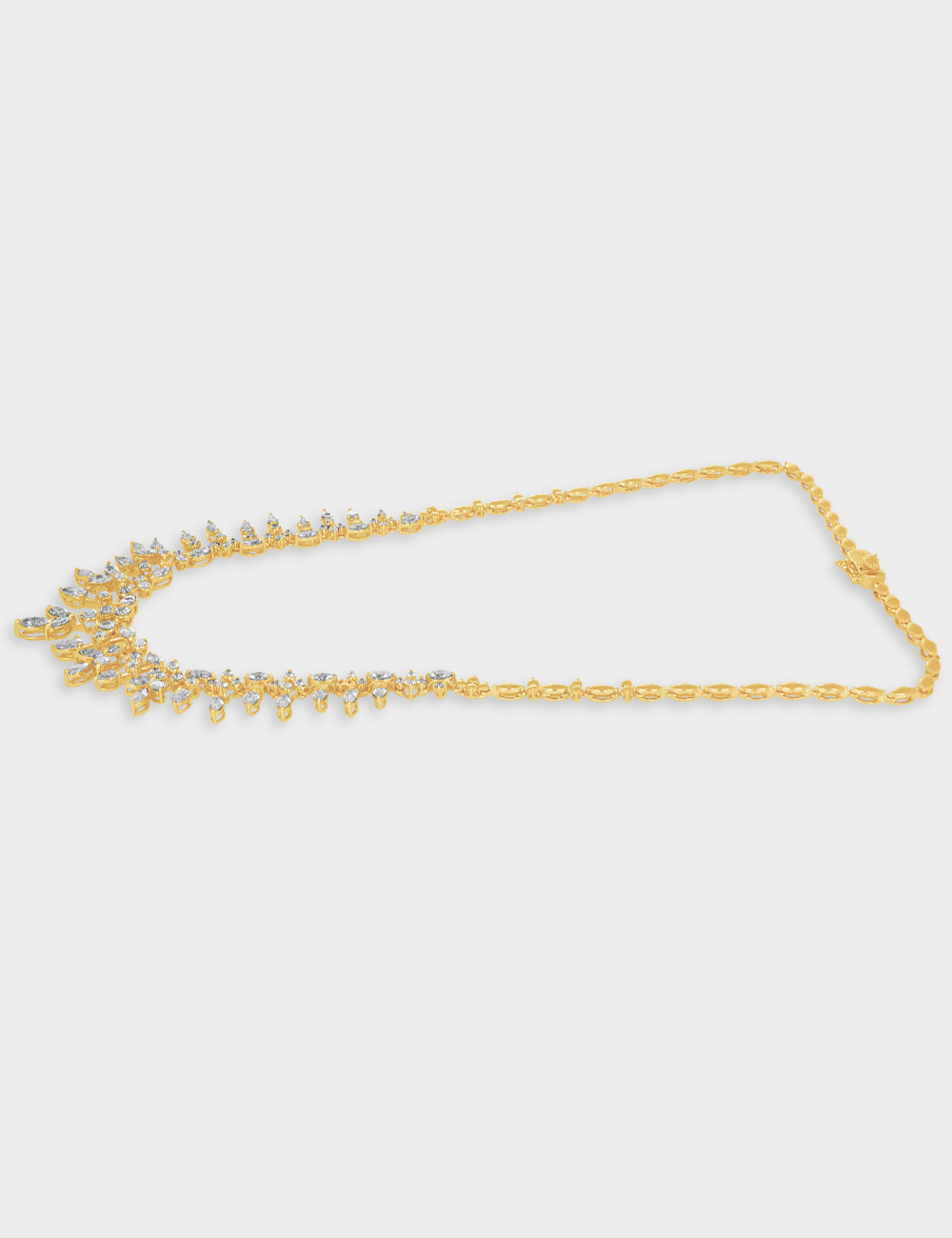 Aurora Vine Diamond Necklace 7.87 carat FG-VVS, Yellow Gold, large, image 3