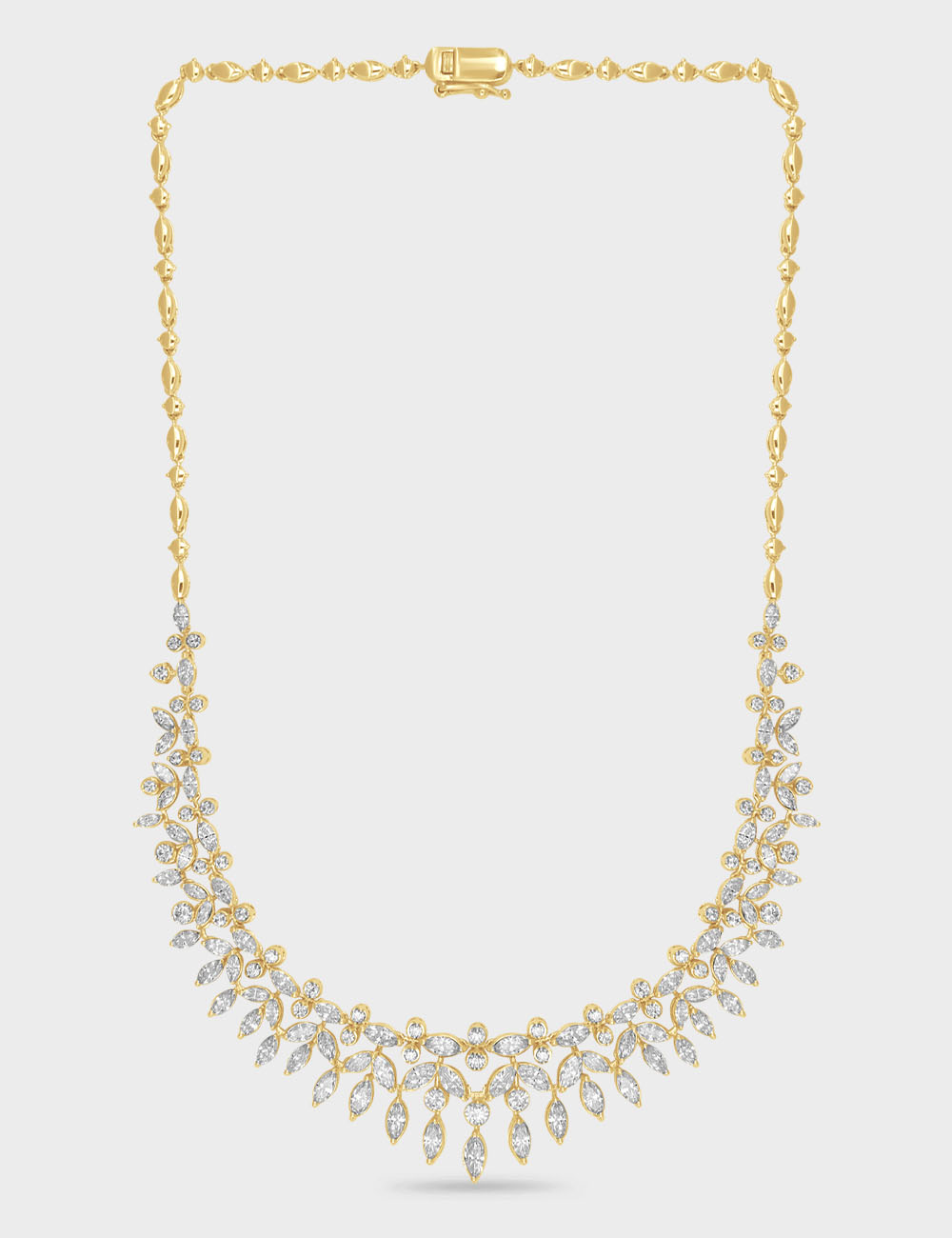 Starlit Gleam Diamond Necklace 10.16 carat FG-VVS, Yellow Gold, large, image 2