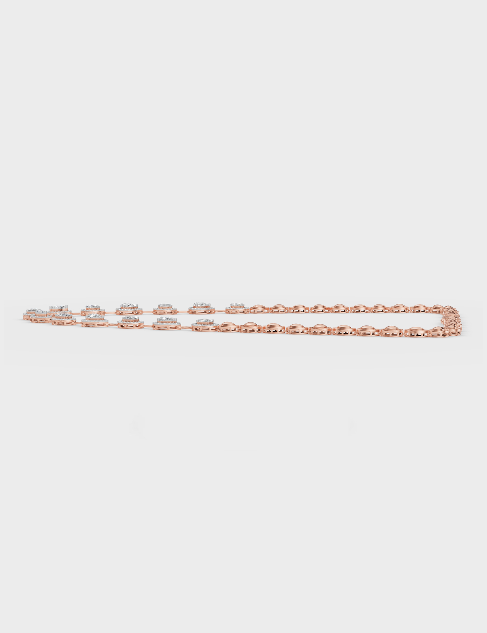 Glam Goddess Necklace 8.09 carat FG-VVS, Rose Gold, large, image 5