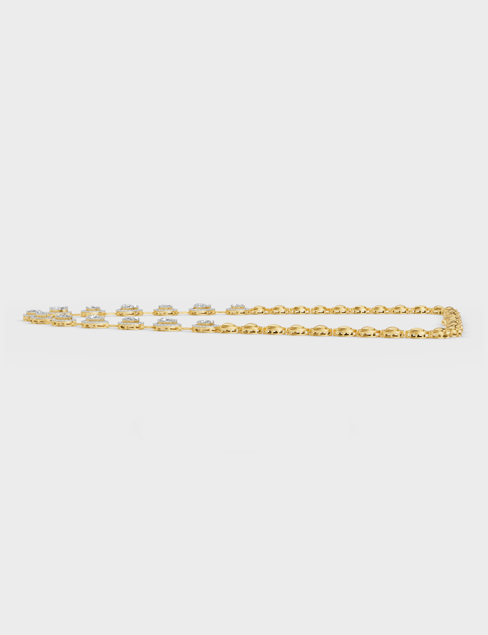 Glam Goddess Necklace 8.09 carat FG-VVS, Yellow Gold, large, image 5