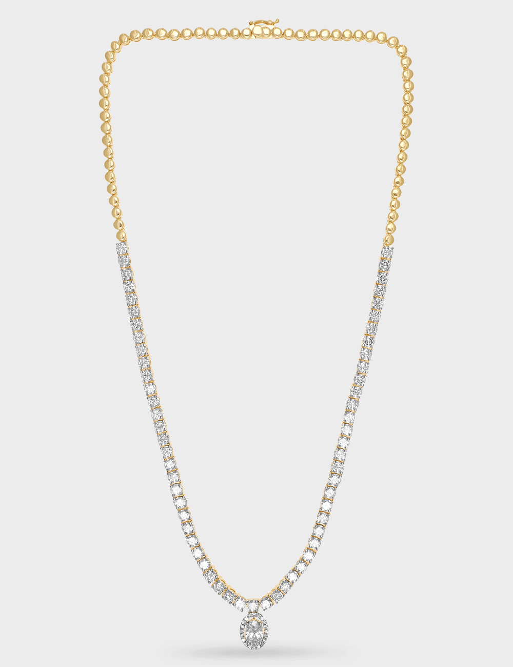Eternal Allure Diamond Necklace 12.69 carat FG-VVS, Yellow Gold, large, image 2