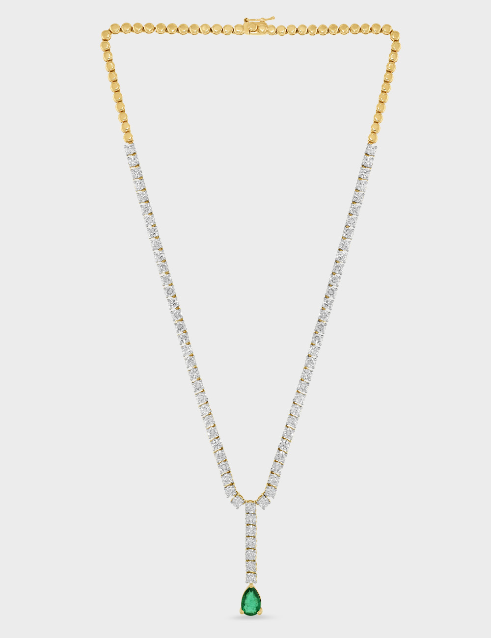 Verdant Verve Diamond Necklace 14.33 carat FG-VVS, Yellow Gold, large, image 2